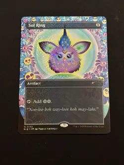 MTG Secret Lair: Furby / Confetti Foil / Sol Ring / Super Scare Drop - Image 1