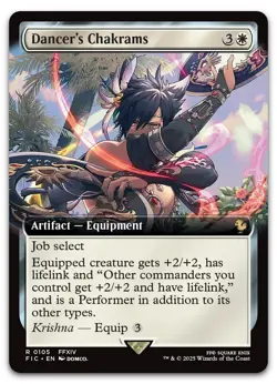 Dancer's Chakrams (Extended Art) #105 (NM) Final Fantasy FIC Magic MTG - Image 1