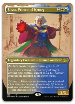 Urza, Prince of Kroog (Borderless) #296 (NM) Brothers' War BRO Magic MTG - Image 1