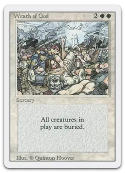 Wrath of God (NM) Revised Edition 3ED Magic MTG - Image 1