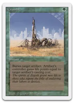 Crumble (NM) Revised Edition 3ED Magic MTG - Image 1
