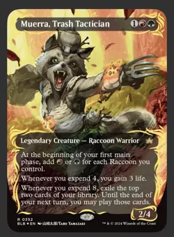 Magic: The Gathering Muerra, Trash Tactician Borderless Foil Rare BLB #0352 - Image 1