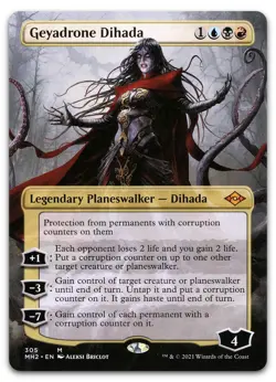 Geyadrone Dihada (Borderless) #305 (NM) Modern Horizons 2 MH2 Magic MTG - Image 1