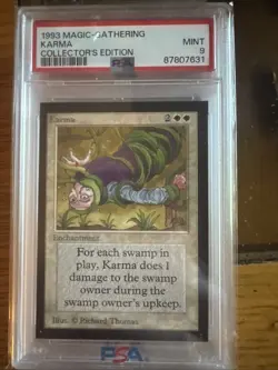 1993 CE MtG Karma Magic: the Gathering PSA 9 WOTC - Image 1