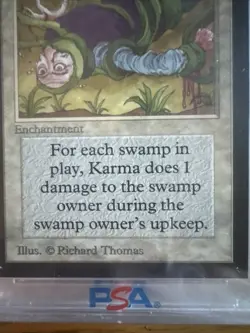 1993 CE MtG Karma Magic: the Gathering PSA 9 WOTC - Image 3