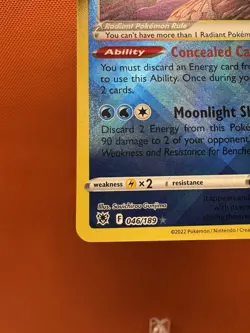 Pokemon TCG Radiant Greninja Astral Radiance 046/189 Holo Radiant Rare NM - Image 4