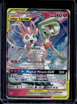 2019 Pokemon SM Unbroken Bonds Gardevoir Sylveon Tag Team Holo #130/214 - Image 1