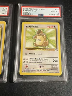 2 2000 Pokemon Kangaskhan Base ll #26 PSA 9-8 - Image 3
