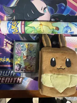 Pokemon TCG Prismatic Evolutions SPC Eevee Playmat, Deck Box, And Sleeves! New! - Image 2