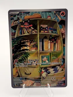 Litten 167/162 Temporal Forces Illustration Rare Pokemon TCG NM - Image 1