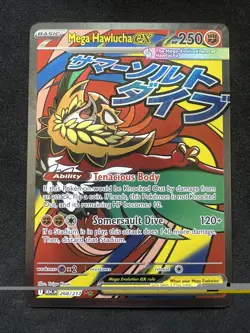 Pokemon TCG Mega Hawlucha Ex 268/217 Ascended Heroes English Mega Attack Rare NM - Image 1