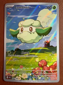 Pokemon TCG Cottonee 090/086 Sv: White Flare Illustration Rare Holo (English) - Image 1