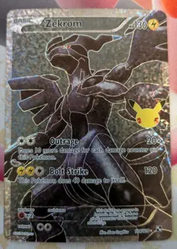 Pokemon Celebrations: Zekrom 114/114 Holo Rare Classic Collection - NM - Image 1