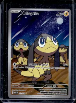 2025 Pokemon Mega Evolution Helioptile Illustration Rare #143/132 - Image 1