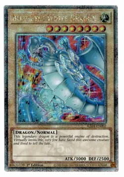 Yu-Gi-Oh! Blue-Eyes White Dragon (New Art) Quarter Century **Euro** RA04-EN002 - Image 1