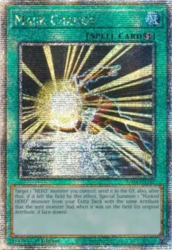 Yugioh! Mask Change - RA04-EN142 - Quarter Century Secret Rare - 1st Edition Nea - Image 1