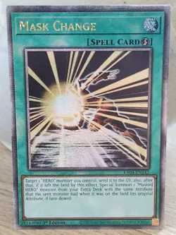 Yu-Gi-Oh! Mask Change RA04-EN142 Quarter Century Secret Rare NM - Image 2