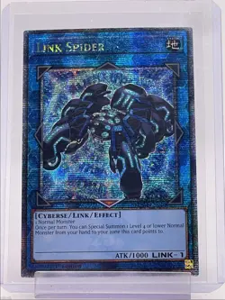 LINK SPIDER 2024 YU-GI-OH SECRET RARE TIN DUELING MIRRORS 1ST EDITION Q5842 - Image 1