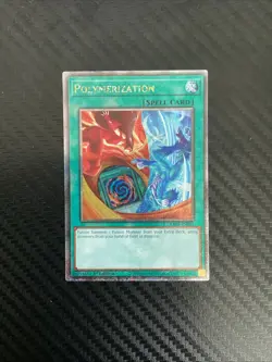 Yugioh! Polymerization (B) (HERO Art) - RA03-EN051 - Quarter Century Secret Rare - Image 1