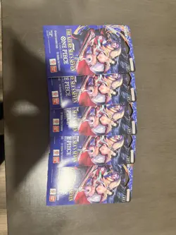 One Piece TCG: The Azure Sea's Seven Sleeved Booster OP-14 English - Lot of 5 - Image 1