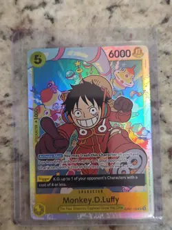 • Monkey.D.Luffy • OP07-109 SR Premium Booster Holo Foil One Piece TCG NM - Image 1