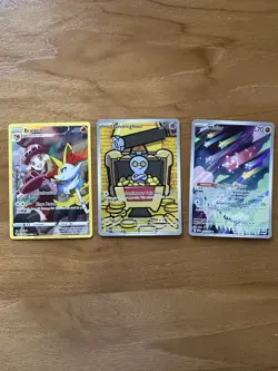 Pokemon TCG LOT 19 Full Art Cards Trainer Gallery Gimmighoul Latias Minior - Image 5