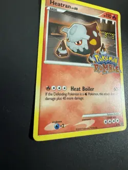 Pokemon Rumble Heatran LV 60 TCG Card 2009 Holo Stamped 4/16 - Image 2