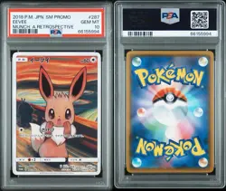 PSA 10 Eevee 287/SM-P Munch Scream Promo Mint Pokemon Card Japanese - Image 3
