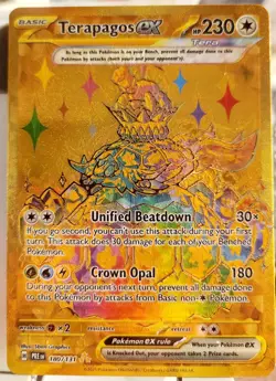 (ERROR CARD HOLO/TEXTURE SHIFT) Terapagos EX 180/131 - Prismatic Evolutions (NM) - Image 1