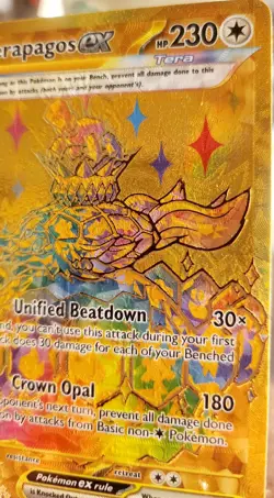 (ERROR CARD HOLO/TEXTURE SHIFT) Terapagos EX 180/131 - Prismatic Evolutions (NM) - Image 3