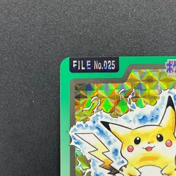 [No Import Duty (US)] Pikachu File No. 025 Bandai Carddass Prism Pokemon Card - Image 3