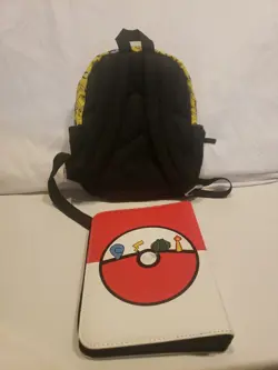 Pokemon Pikachu Card Binder 32 Sheets 4 Pocket Trading Card Album & 12" Backpack - Image 2