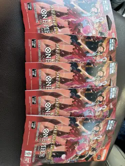 Lot of 5 ONE PIECE Card Game Heroines Edition Booster Packs Sealed Bandai - Image 1