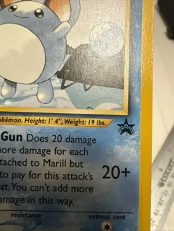 2000 Pokemon TCG Neo Genesis Black Star Promos Marill #29 Vintage Card - Image 5