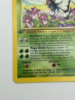 Pokemon Card 1st Edition Butterfree 33/64 Jungle Regular - Image 5