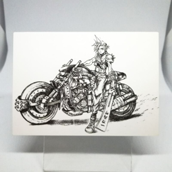 136 Cloud Strife Final fantasy Ⅶ Yoshitaka Amano illust Card Dass masters - Image 1