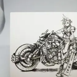 136 Cloud Strife Final fantasy Ⅶ Yoshitaka Amano illust Card Dass masters - Image 2
