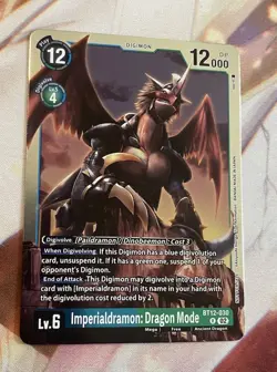 Digimon Card Imperialdramon Dragon Mode BT12-030 English NM Event Pack - Image 1