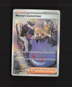 Morty's Conviction 211/162 Temporal Forces Full Art SIR Rare Pokemon Card NM - Image 1