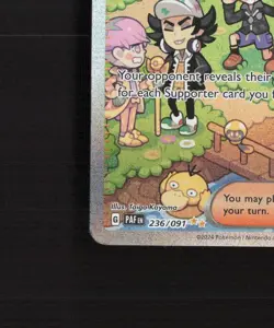 Clive 236/091 Paldean Fates Full Art SIR Rare Holo Pokemon Card NM - Image 5