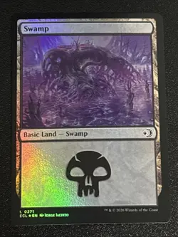 MTG Lorwyn Eclipsed Swamp Foil 0271 NM - Image 1