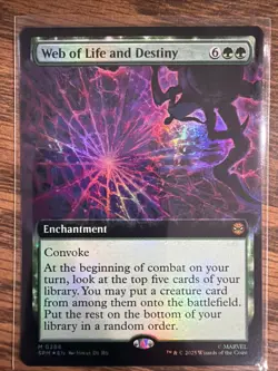 Web of Life and Destiny (Extended Art) Marvel's Spider-Man Foil MTG Near mint - Image 1