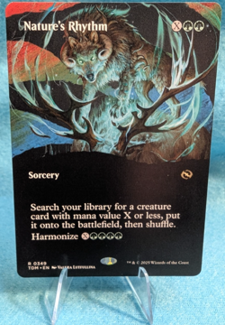 x1 Nature's Rhythm (Borderless) Tarkir: Dragonstorm Regular - Sorcery - #349 - Image 1