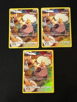 x3 Pokemon TCG Rockruff TG07/TG30 Holo Silver Tempest Trainer Gallery NM - Image 1