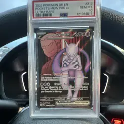 Pokemon Team Rocket's Mewtwo ex 213/182 Destined Rivals Ultra Rare Holo PSA 10 - Image 1