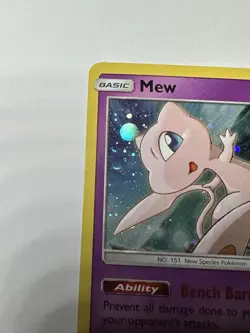 Pokemon TCG Mew SM215 Sun & Moon Black Star Promo Cosmos Holo - Image 2