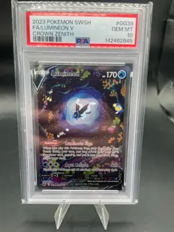 LUMINEON V PSA 10 2023 POKEMON SWSH CROWN ZENITH #GG39/GG70 FULL ART FA 864 - Image 1