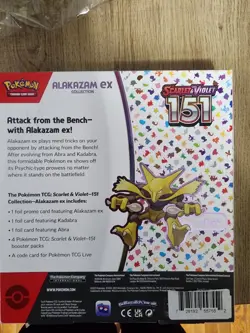 Pokemon Alakazam EX TCG Scarlet Violet 151 Collection Box - Image 2