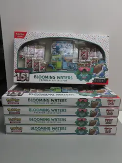 (5) Lot 2025 Pokemon Scarlet & Violet 151 Blooming Waters Premium Collection Box - Image 1