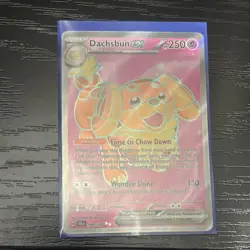Pokemon Dachsbun EX Ultra Rare Full Art Holo 160/142 Sv07 Stellar Crown 250 HP - Image 1